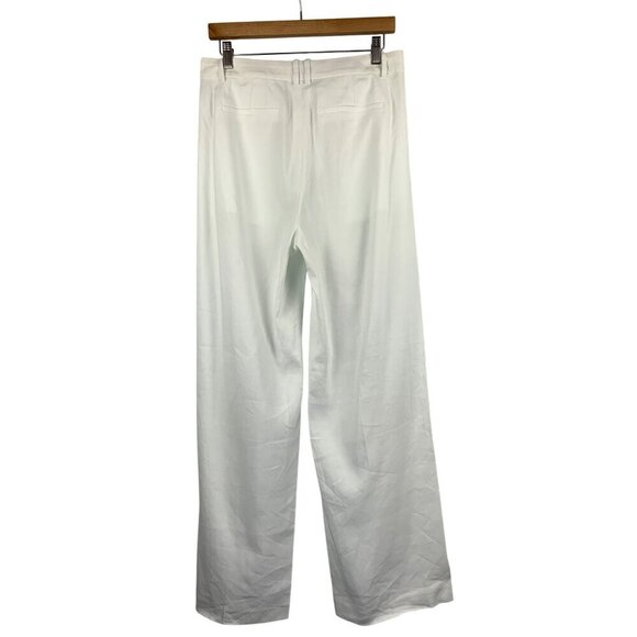 J.Crew Womens White Linen Blend Wide-Leg Trousers Size 6 New With Tags - Picture 3 of 5